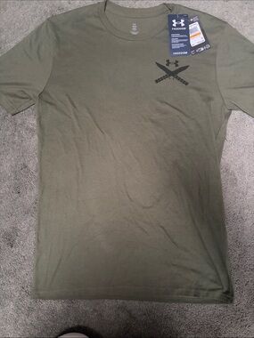 Under Armour Olive Green Short-Sleeve Logo Tee